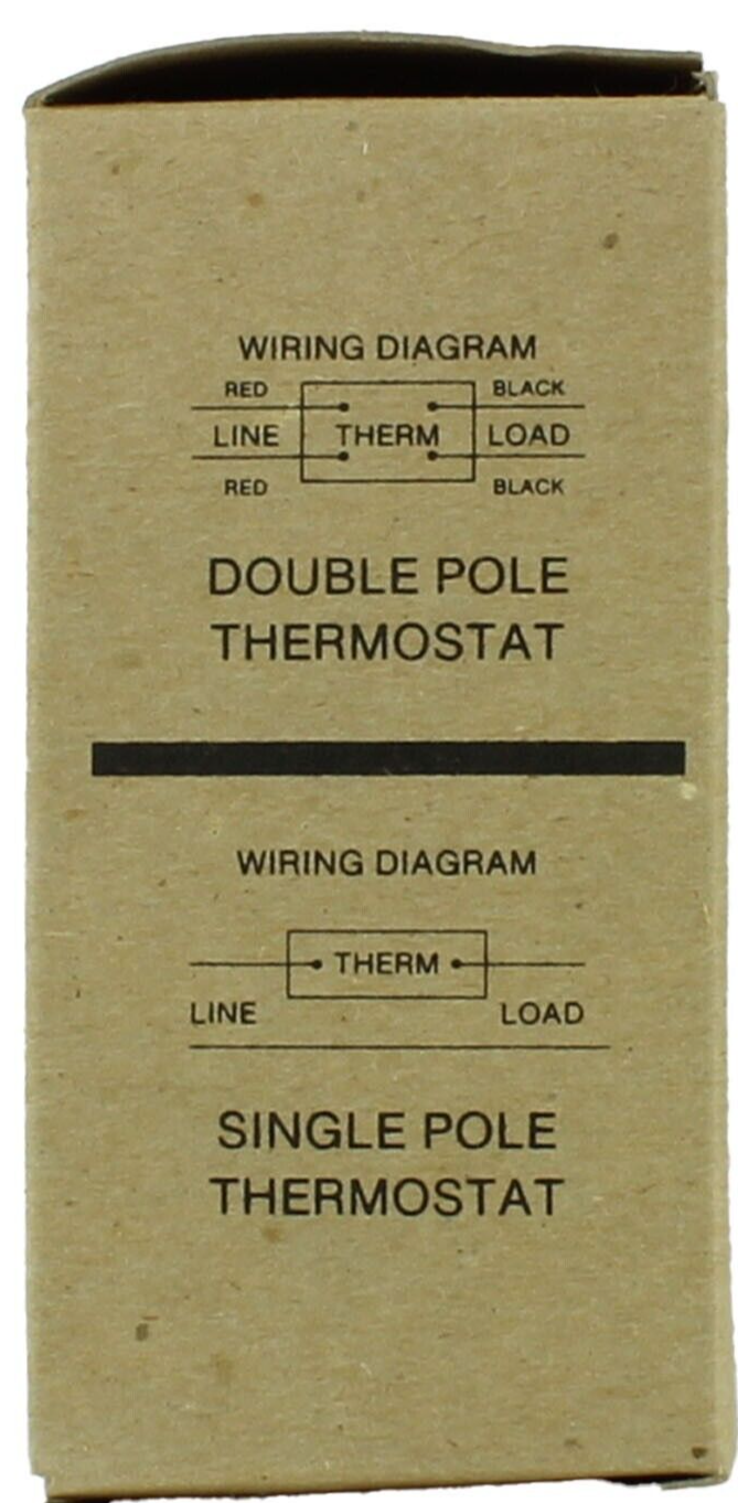Attic Fan Thermostat, Close on Rise, SPST
