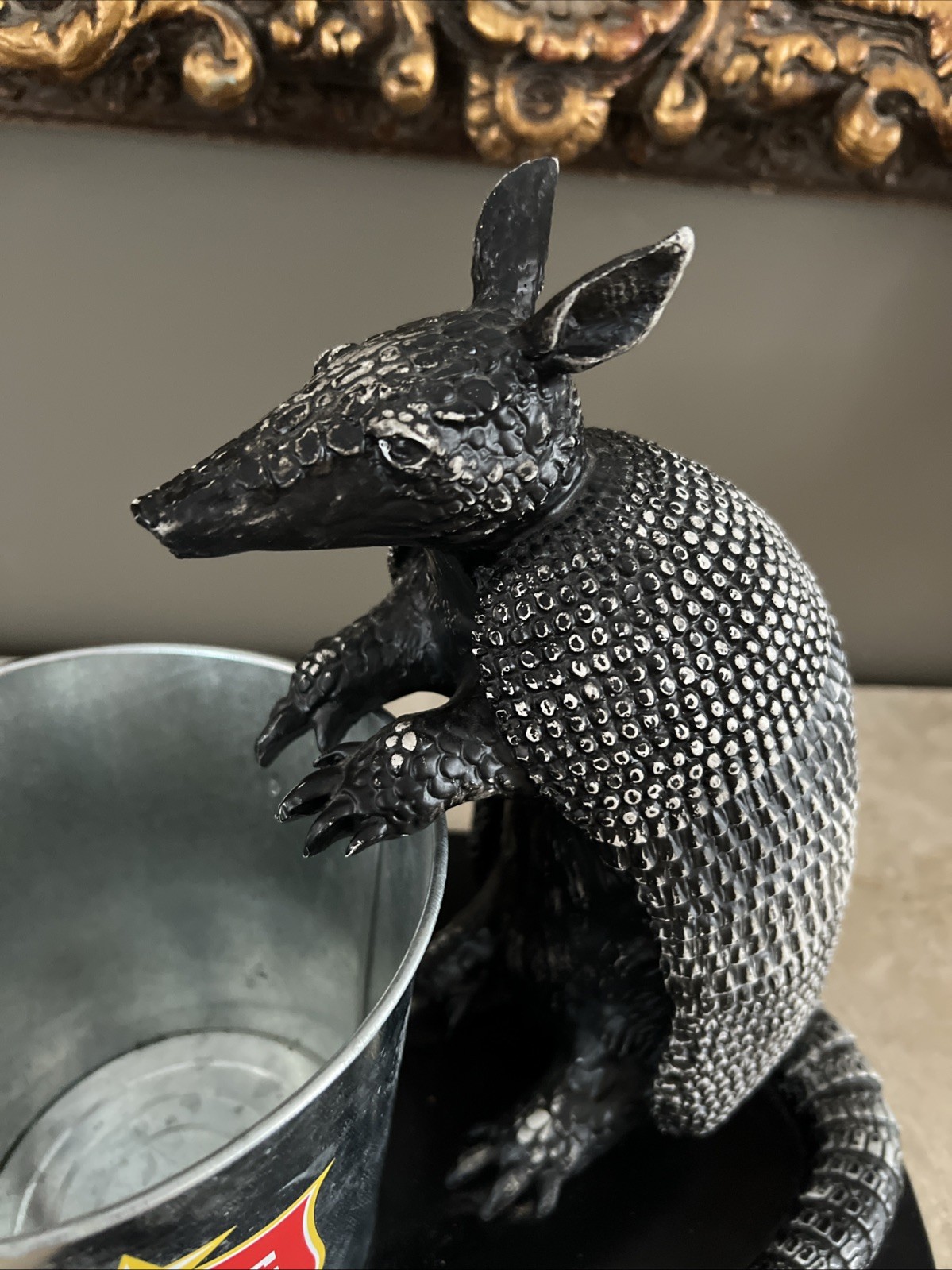 VTG. 1970s LONE STAR BEER ARMADILLO ICE BUCKET BACK BAR ADVERTISING DISPLAY RARE