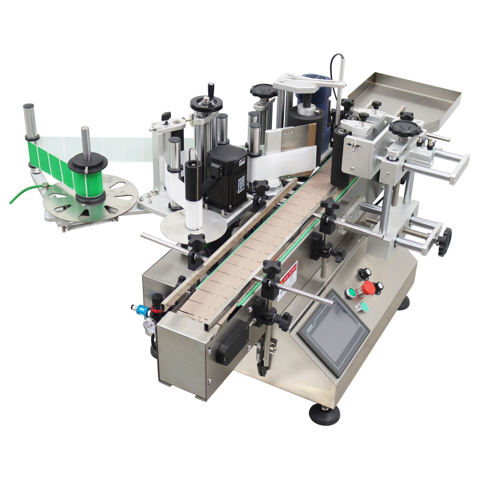 Automatic Round Bottle Labeling Machine Bottle/Can/Wine Labeler Full Label 110V