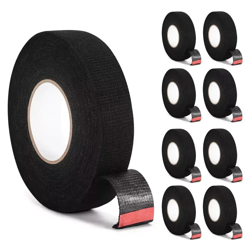 8 Rolls Cloth Tape Wire Electrical Wiring Harness Car Auto SUV truck 19mm*15m US