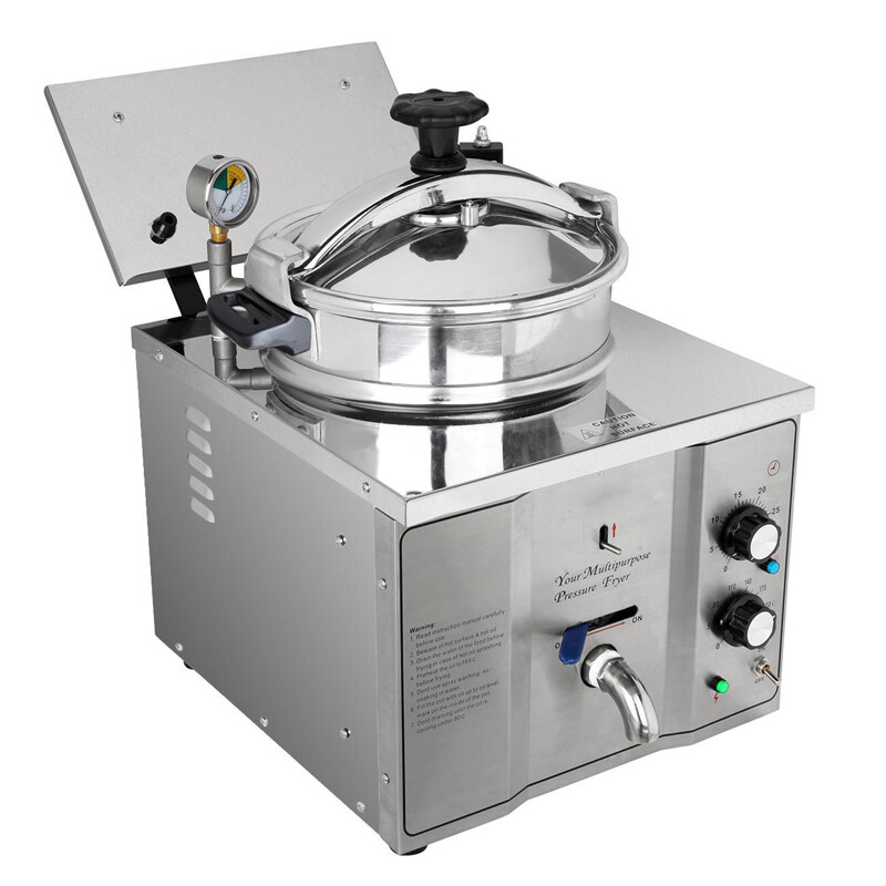 PreAsion 16L High Pressure Fried Chicken Machine 110V Chicken Pressure Fryer Cou