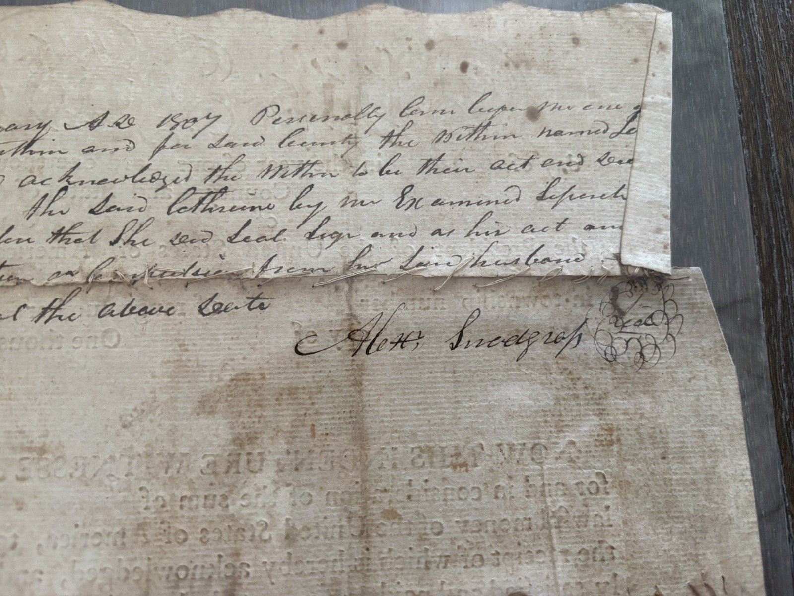 OHIO Document Indenture 1807 Jefferson County Steubenville Land Deed