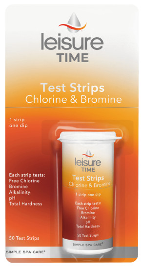 Leisure Time Bromine & Chlorine Test Strips Spa and Hot Tub 50 Strips | 45006A