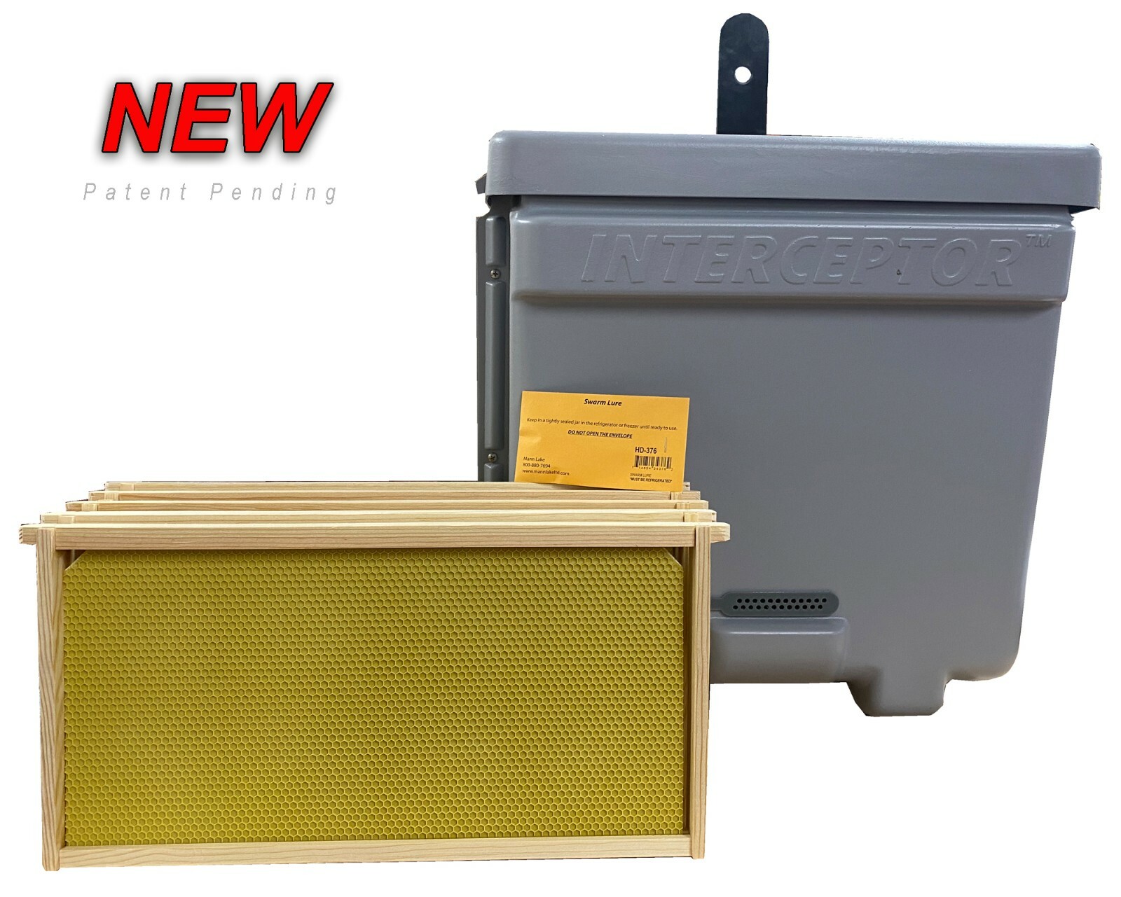 Honeybee Swarm Trap-THE INTERCEPTOR PRO-bait hive, bee equipment, lure, trapping