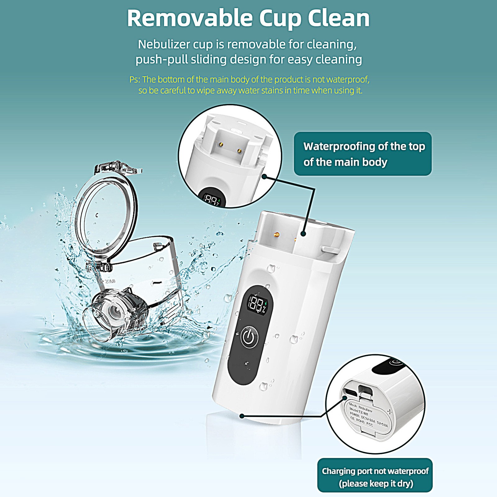 Efficient Nebulisation Machine For Home And Travel - Quiet Rechargeable Durable