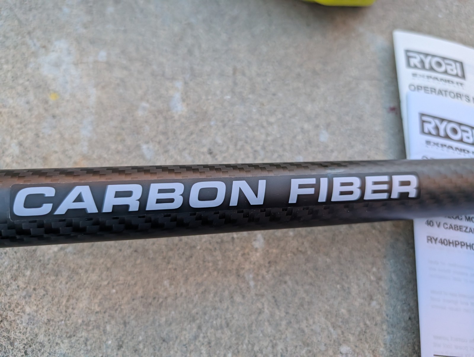 NEW OB RYOBI RY40HPST01 40V Brushless 16" Carbon Fiber Shaft String Trimmer