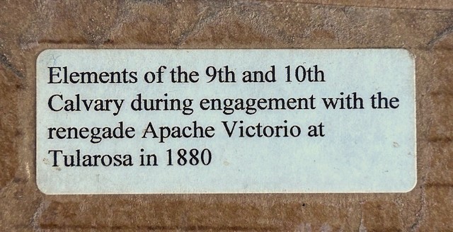 BUFFALO SOLDIERS "BATTLE OF TULAROSA" COMMEMORATIVE POSTER- FRAMED 30" x 24"