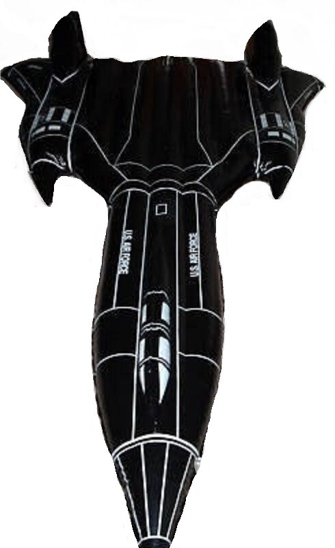 10FT INFLATABLE SR-71 BLACKBIRD POOL FLOAT RAFT NEW ICF