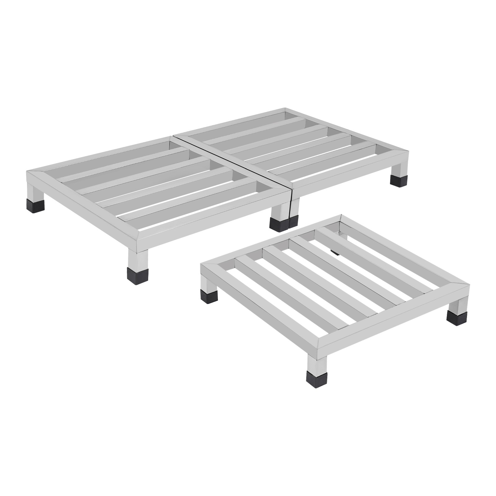 3Pcs Dunnage Stainless Steel Shelves Plants Display Rack Flower Showing Stand