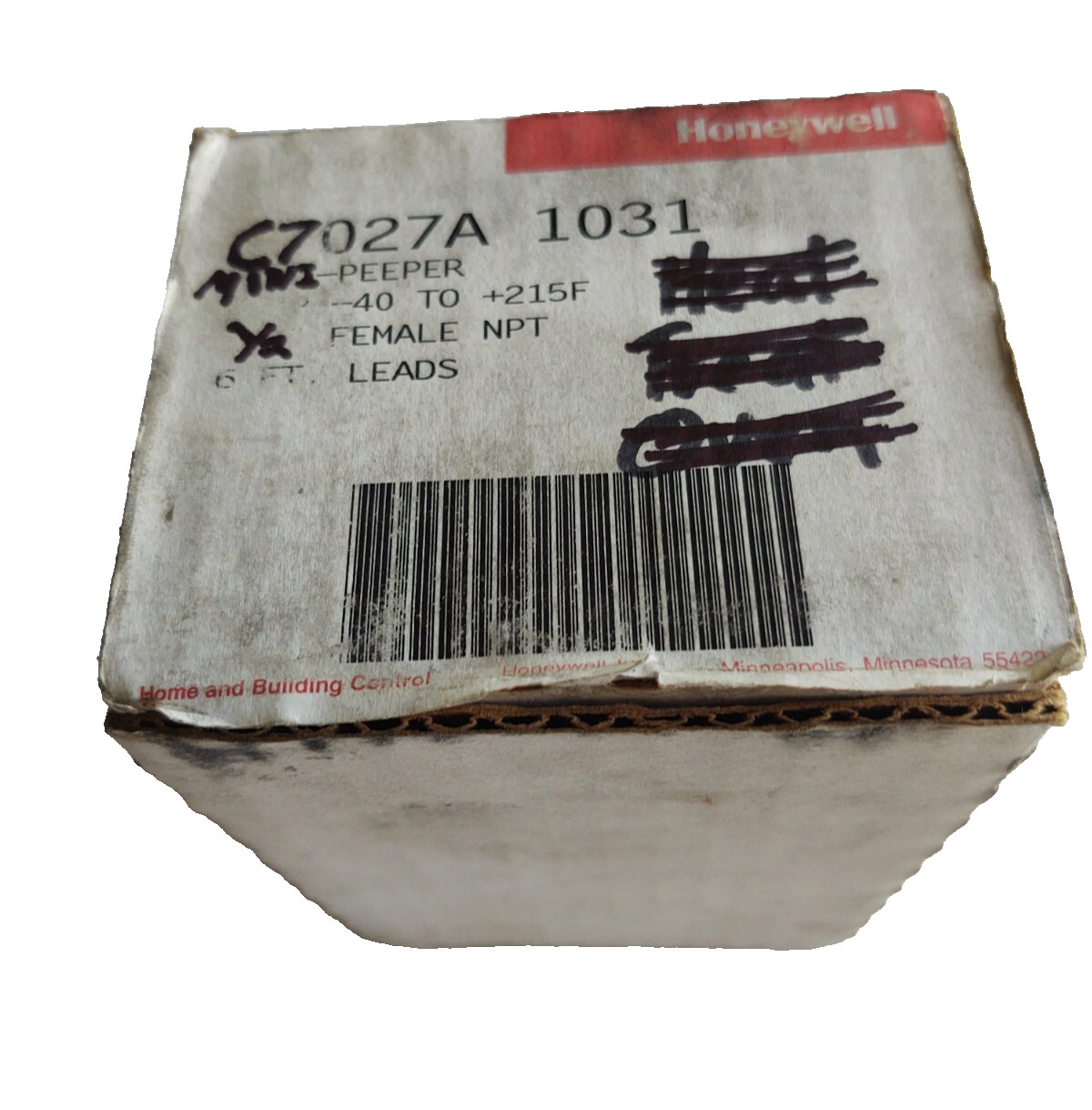 Honeywell C7027A1031 Mini Peeper Ultraviolet Flame Detector Sensor NEW