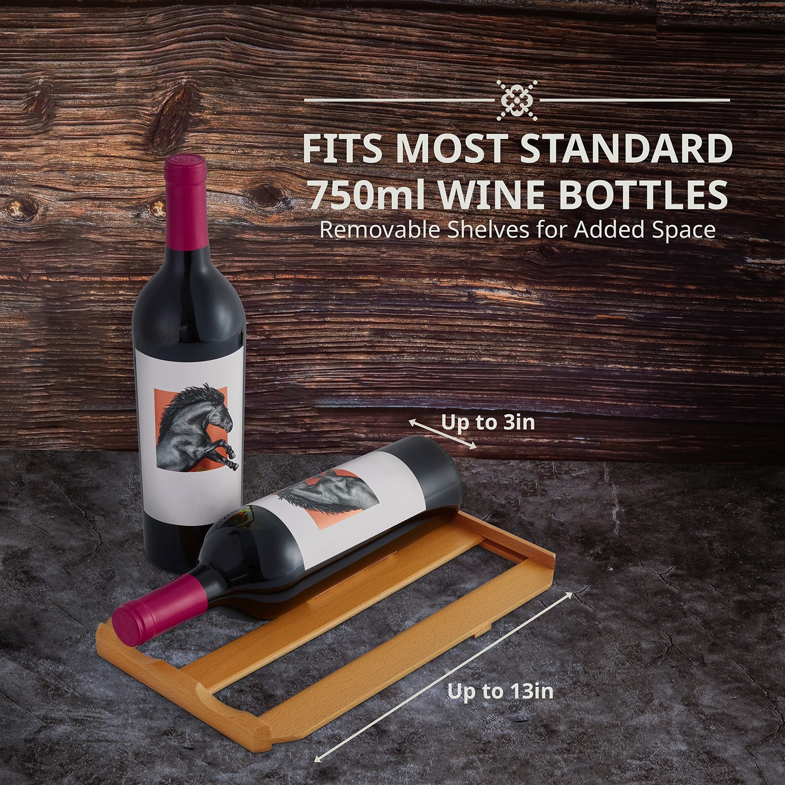 Ivation 12-Bottle Wine Fridge Freestanding, Thermoelectric Wine Cooler, Silver