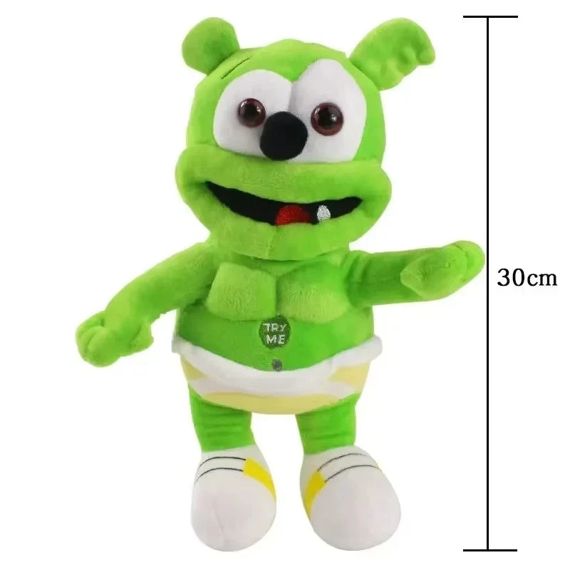 NEW Gummy Bear Plush Green Singing Bear Toy Christmas Celebration Props Toys