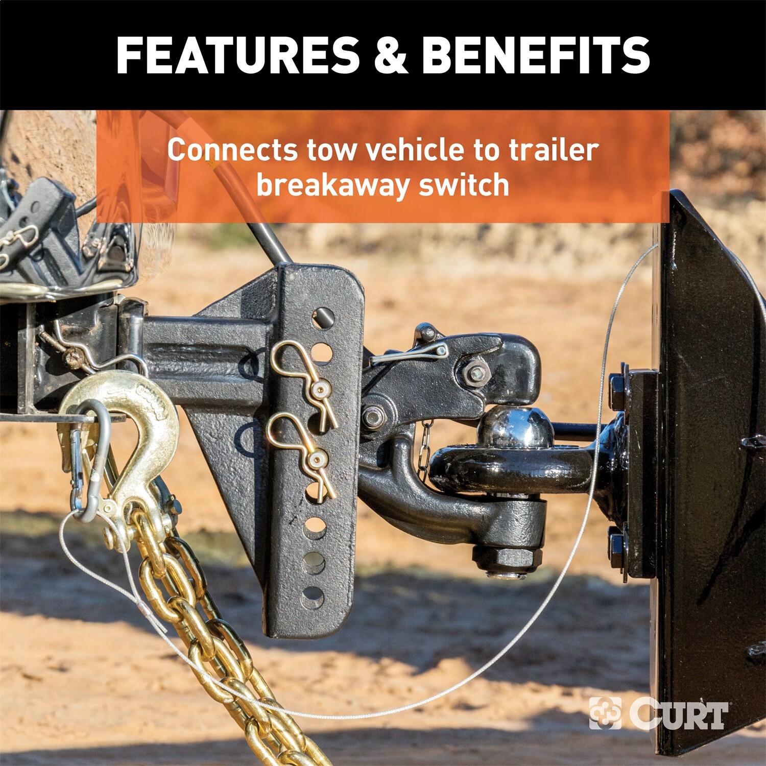 CURT 52020 Replacement Breakaway Switch Lanyard