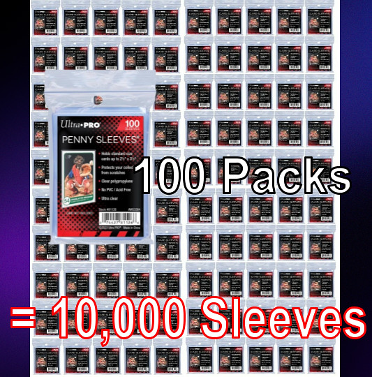 10000 Ultra Pro Regular Standard Card SOFT PENNY SLEEVES NEW SEALED CASE