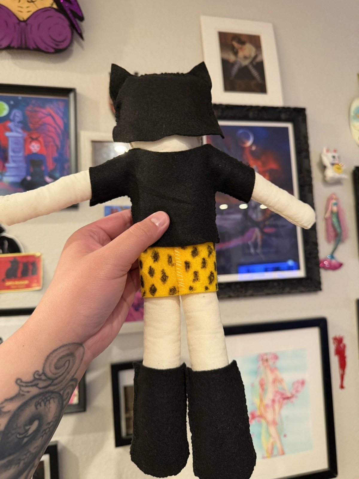 Enid From Ghost World Handmade Raggedy Ann Style Doll 14” Inches