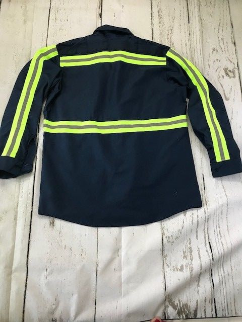 NEW High Visibility (Hi Vis) Enhanced Reflective Safety Work Uniform Shirts