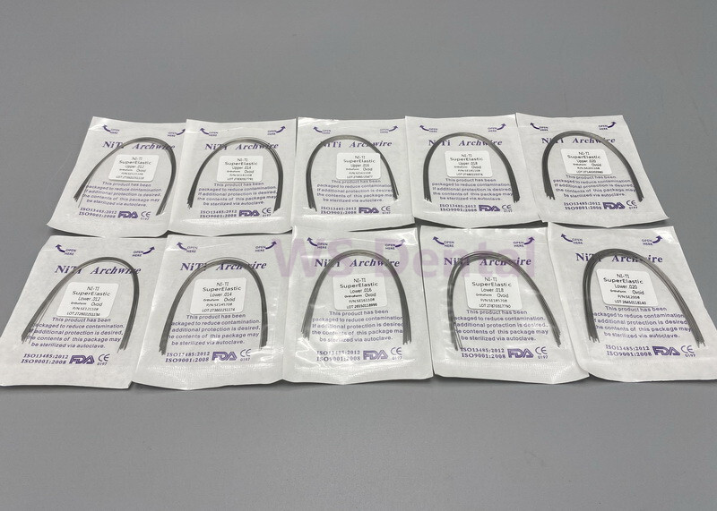 Dental Orthodontic Arch Wires Super Elastic Niti Round 012 014 016 018 020 Ovoid