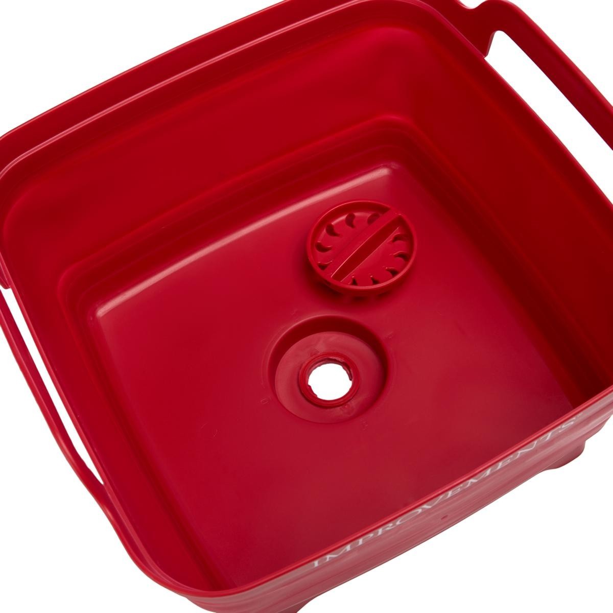 Improvements 2-Gallon Collapsible Tubs with Drain Spouts BPA Free White 2-pack