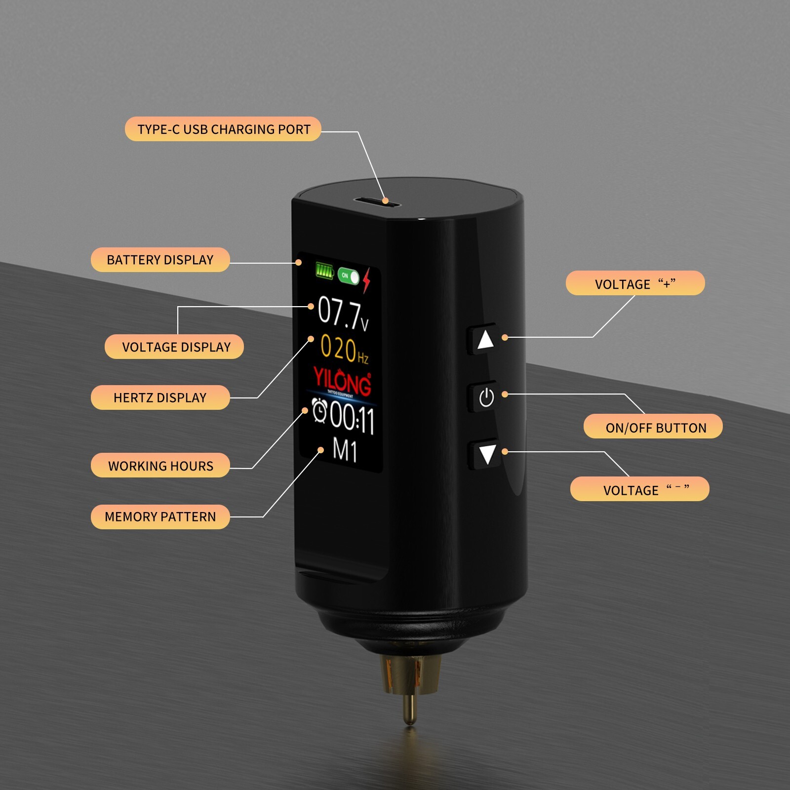 Tattoo Kit Complete Tattoo Gun Pen Machine with Led Power Supply Ink Needles