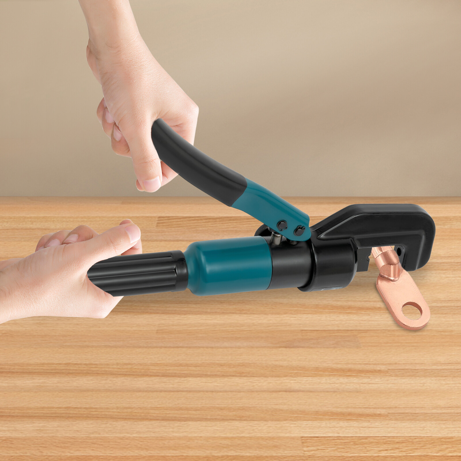 8T Hydraulic Crimper Crimping Tool Wire Rope Swaging Cable Railing Kit+8 Dies