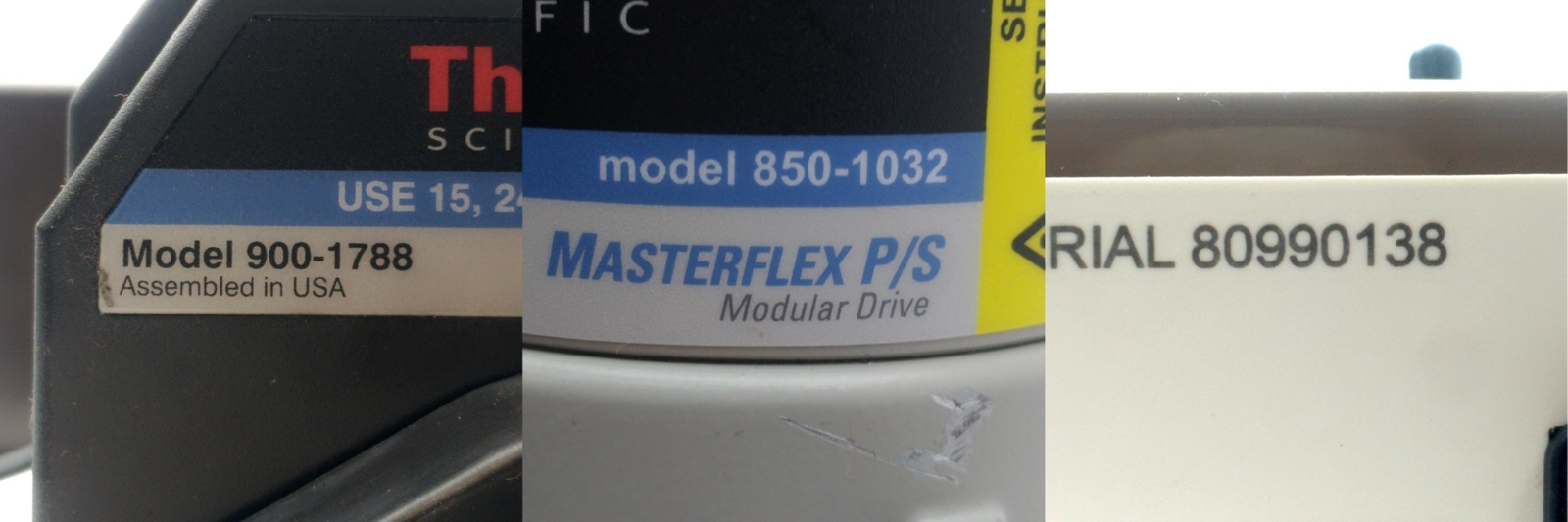 Peristaltic Pump & Controller 56-1700mL/min, 15, 24, 35, 36 Tubing, 120VAC