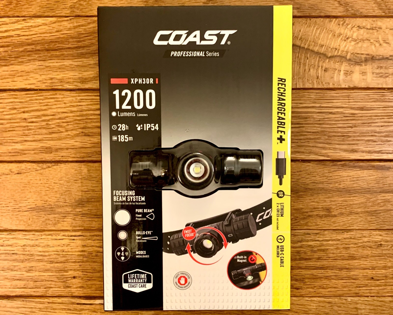 BRAND NEW COAST XPH30R 1200 Lm RECHARGEABLE HEADLAMP FREE SHIPPING!