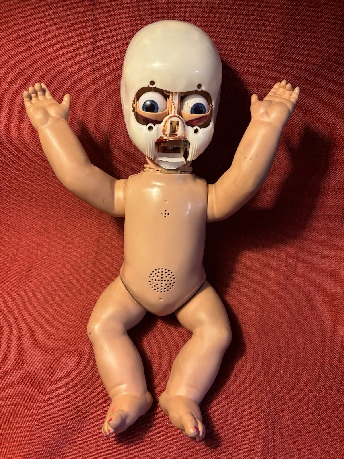 Vintage Doll Baby Oddities Creepy Weird Working Moving Talking Robot