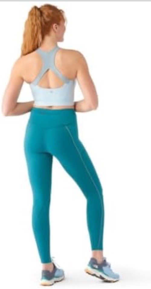 $120 Smartwool Women’s Run Leggings Pants - Emerald Green- Small - New Tags