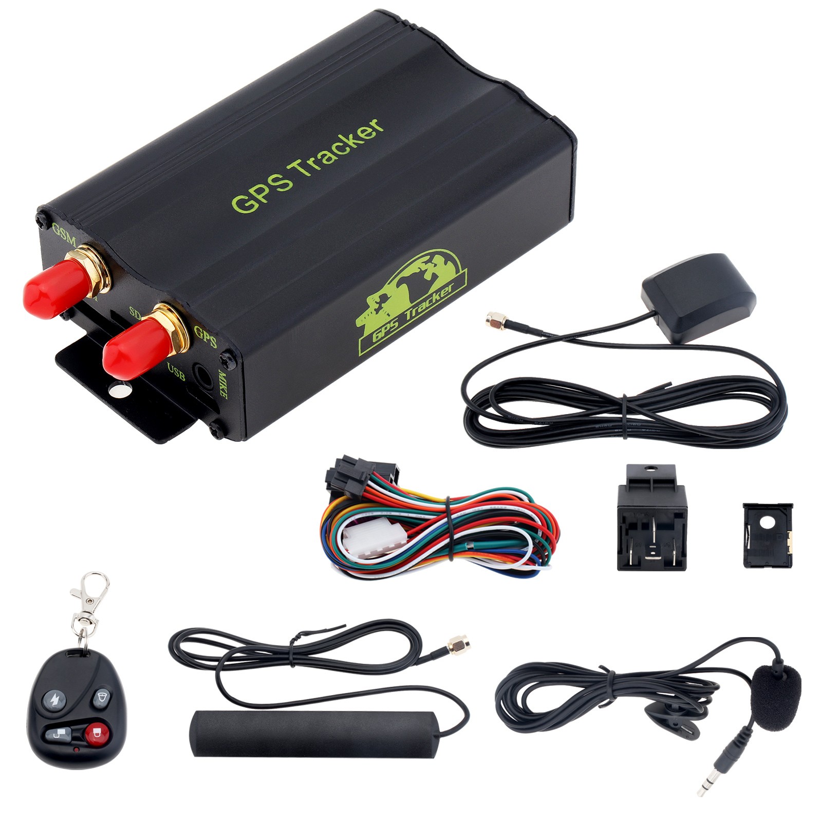 GPS Vehicle Tracker GSM/GPRS Real Time, ACC checking,cutting off power and alarm