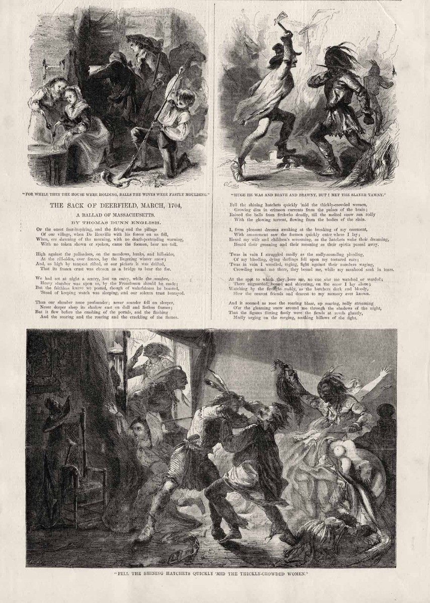 Sack of Deerfield Thomas Dunn English Queen Annes War Captives Scalping 1860
