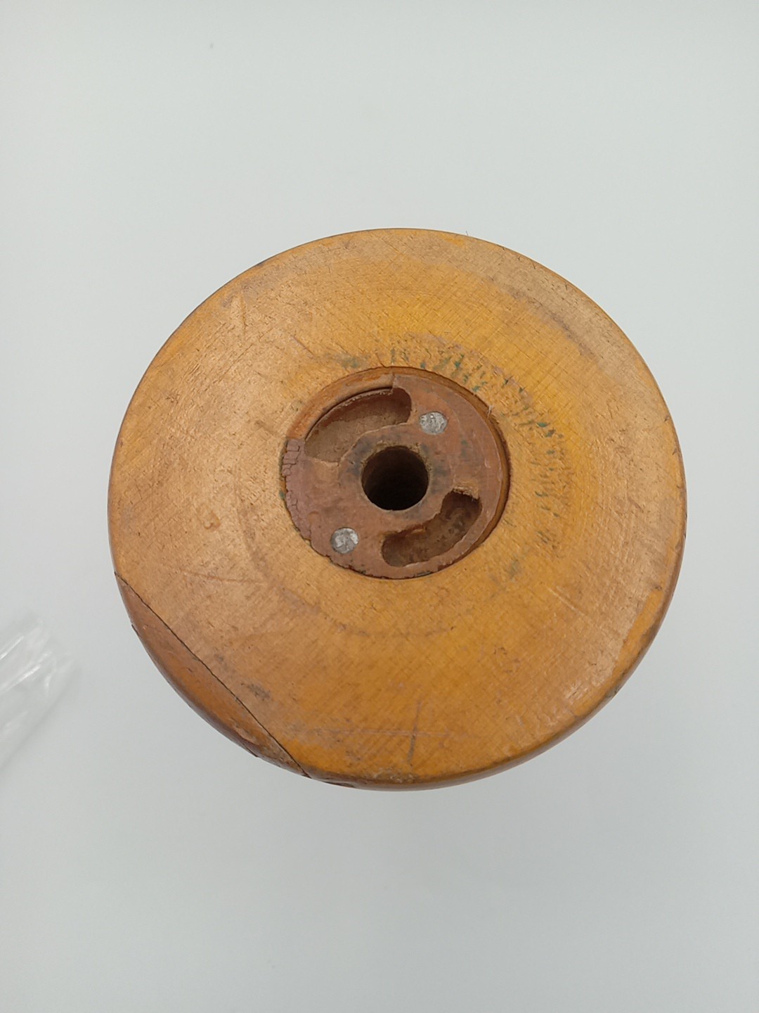 Antique Industrial Wooden Bobbin Spool (7" Height) (3.5" Diameter)