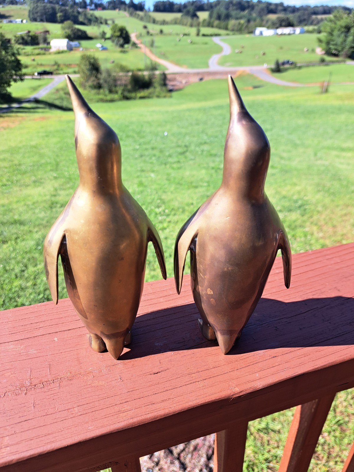 Pair Of Dolbi Cashier Brass Penquin Figurines