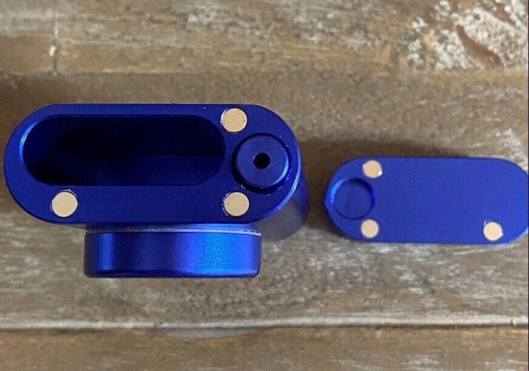 3 in 1 Smoking Pipe One Hitter Dugout Herb/Tobacco Grinder - Purple