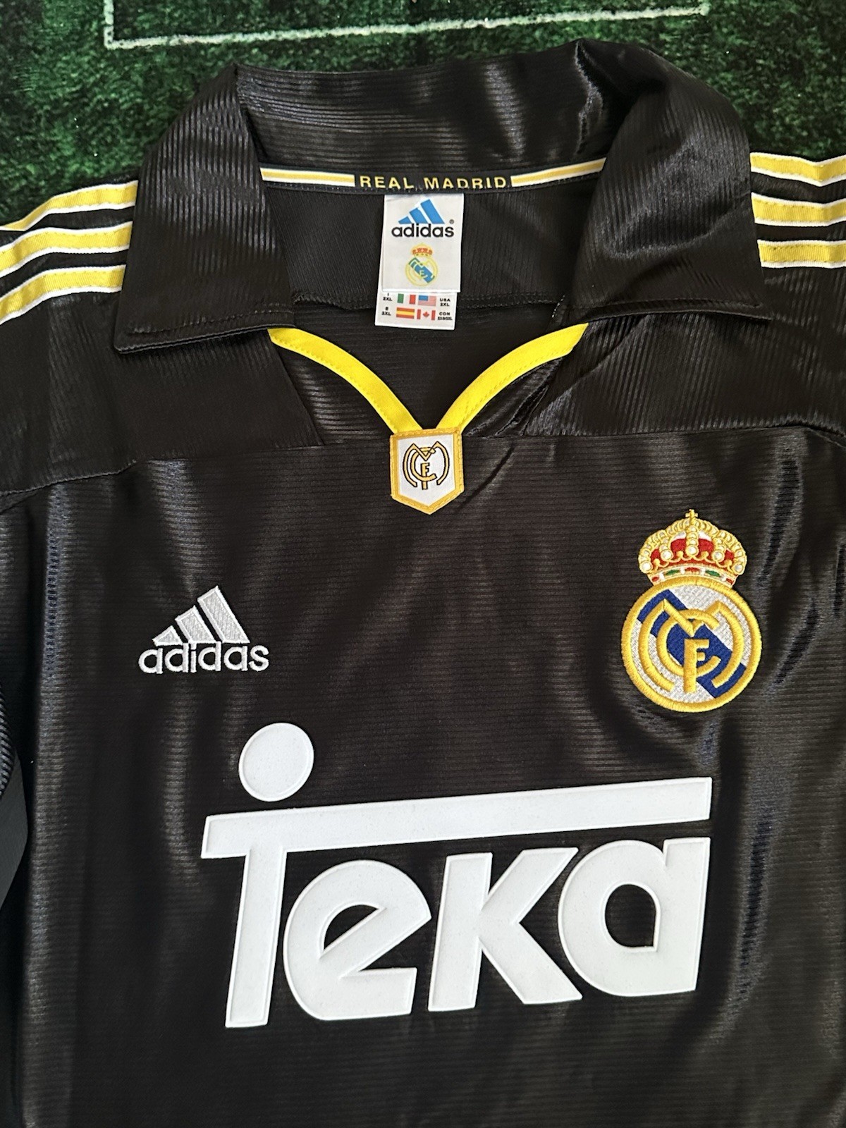 Real Madrid Roberto Carlos 99/00 Retro Throwback Reissue Player Fit XXL Jersey