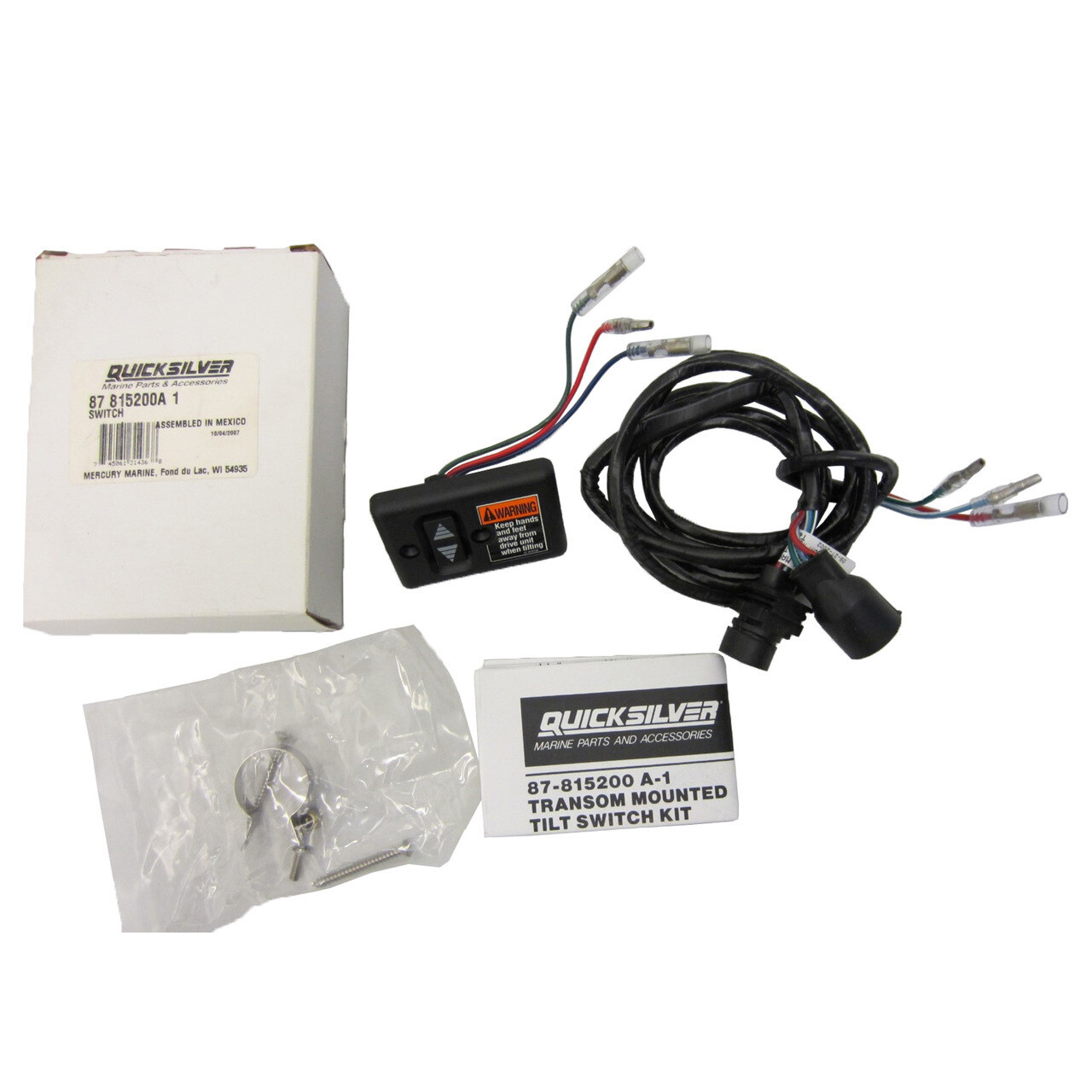 Mercury Marine Quicksilver OEM Trim Tilt Transom Mount Switch Kit PN 87-815200A1
