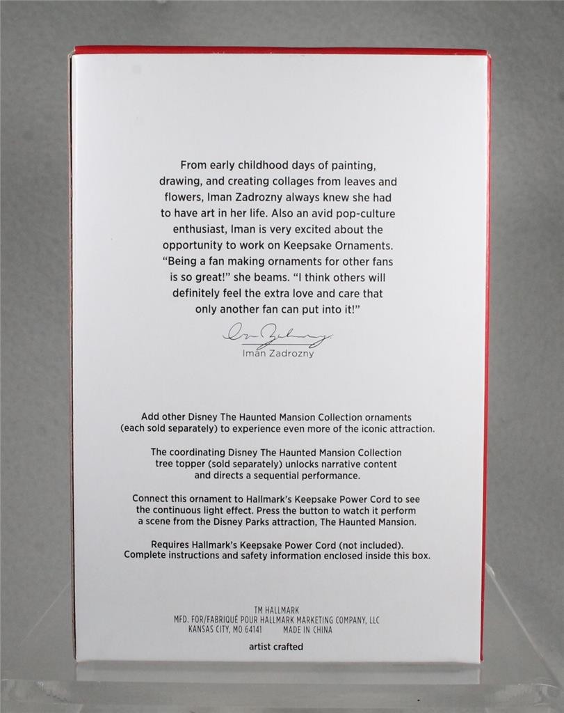 2025 Hallmark Ornament - COFFIN IN THE CONSERVATORY -Disney Haunted Mansion -NIB