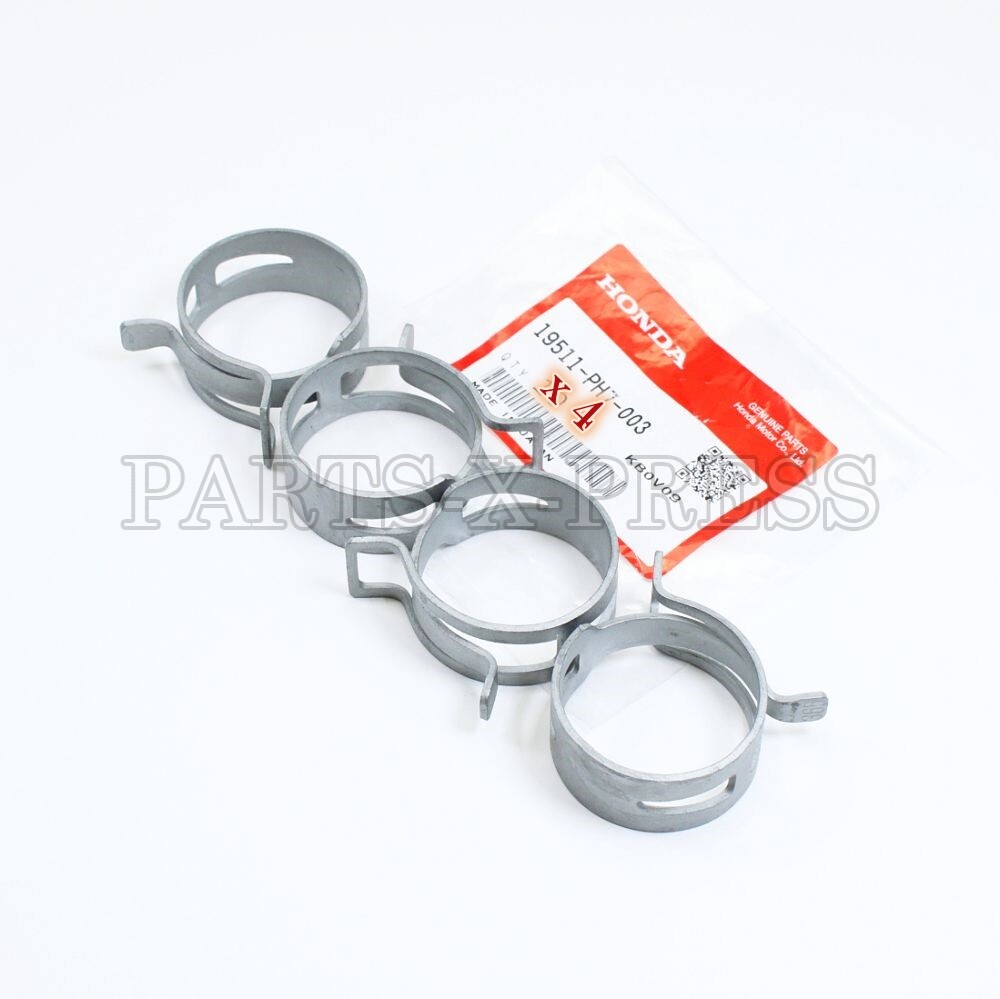 GENUINE OEM HONDA 1986 - 2021 FOUR CLAMPS FOR RADIATOR HOSE 36.5mm 19511-PH7-003