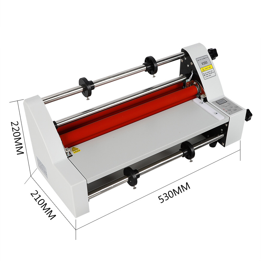 Hot Cold Roll Laminator Single + Dual Sided Digital Display Laminating Machine