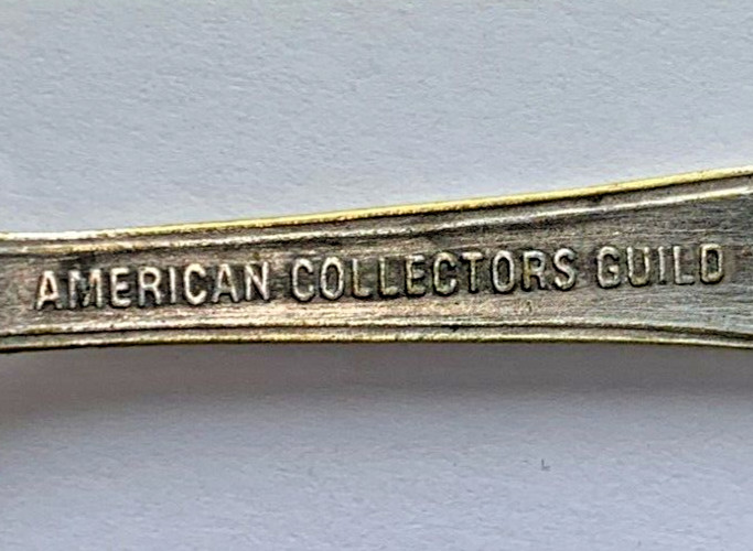 American Collectors Guild North Carolina Silverplate Spoon Vintage Souvenir