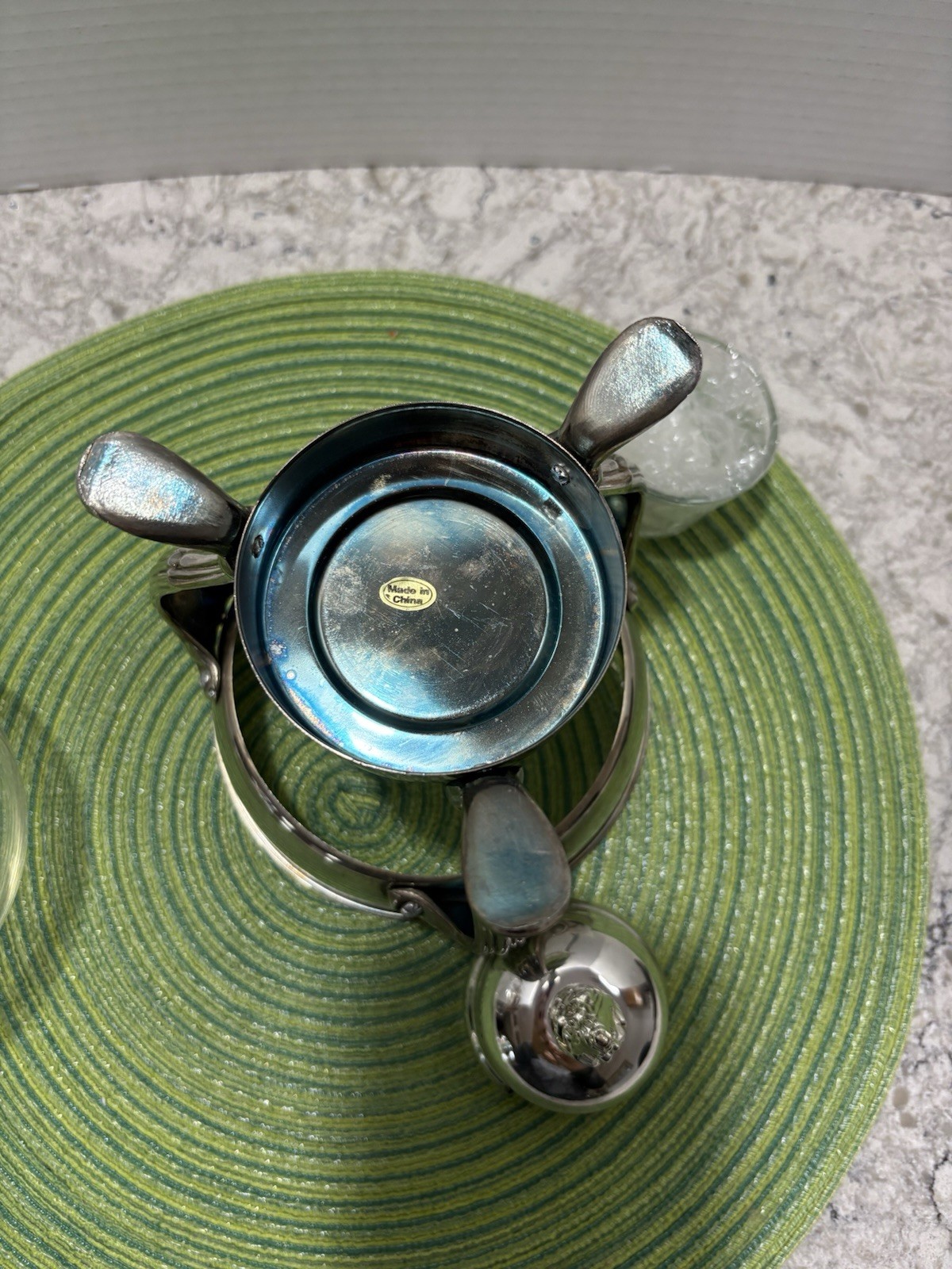 Silverplated COFFEE CARAFE Footed 8 C Vintage 1991 Intl. Silver Co. NEW OPEN BOX