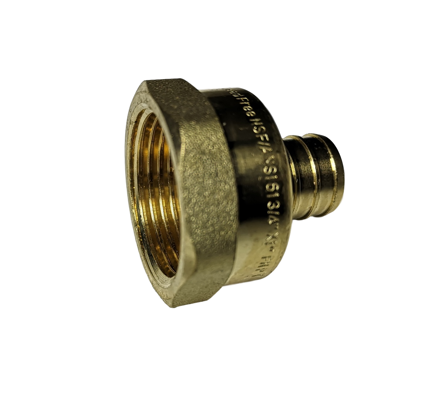 10 PIECES 3/4 PEX X 1" FEMALE NPT ADAPTER, LEAD FREE BRASS CRIMP FITTINGS, PEX B