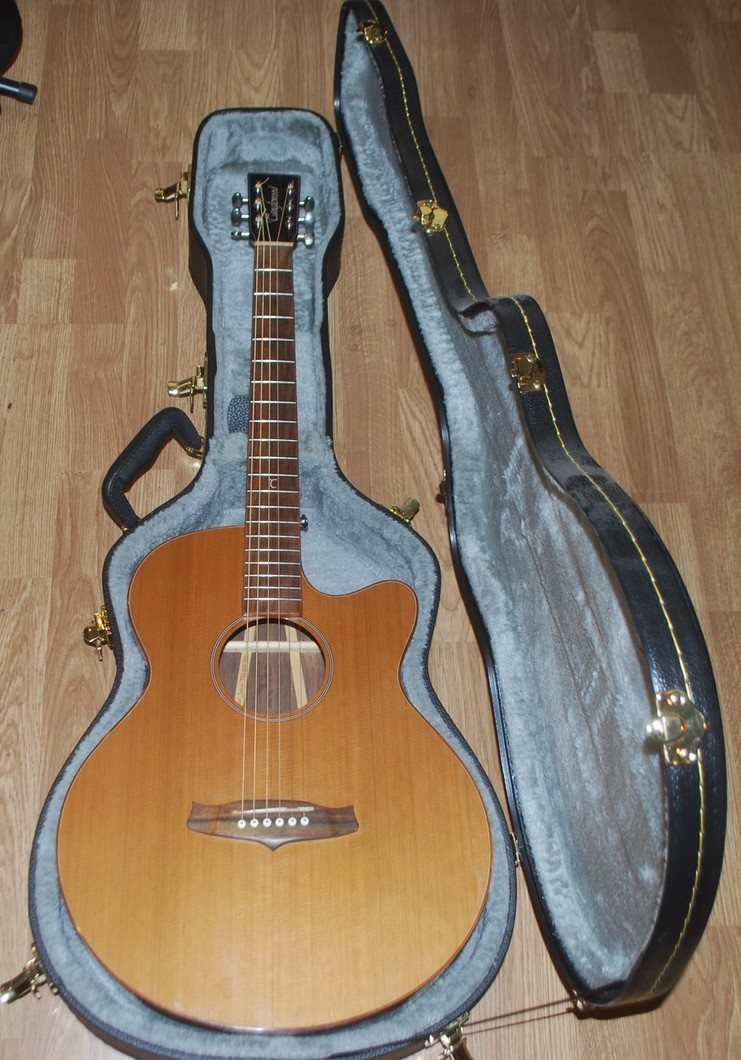 Tanglewood TW55FCE Acoustic Electric Guitar With Hard Shell Case