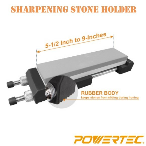 POWERTEC 5-1/2 to 9 inch Sharpening Stone Holder Double-Sided (71013)