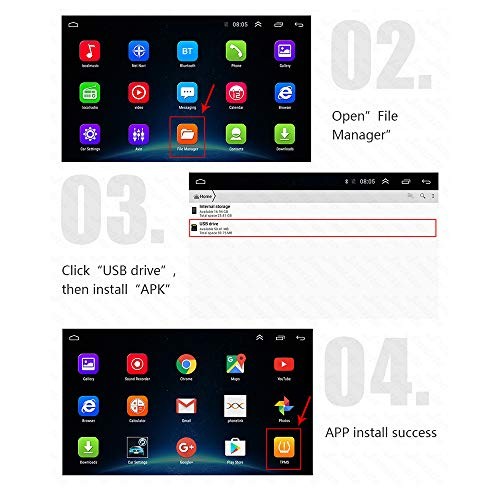 TPMS Tire Pressure Monitoring with 4 External Sensors, Voltage Monitor