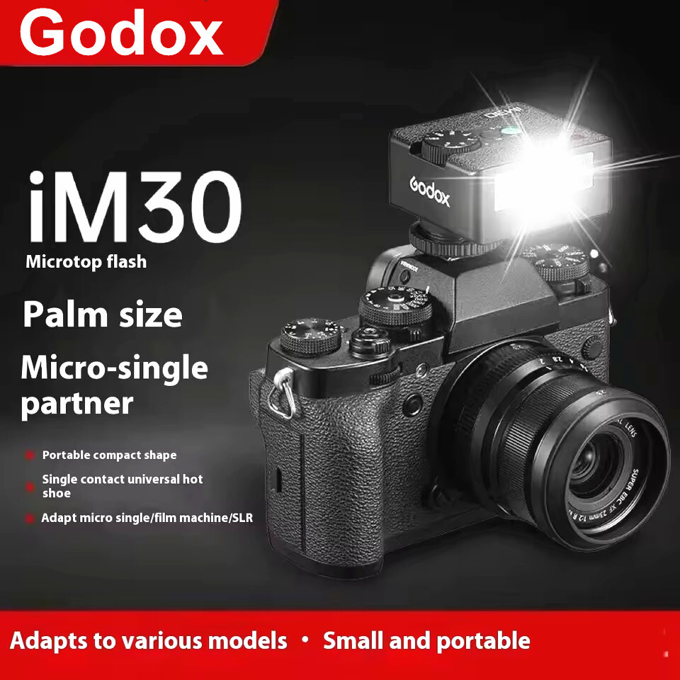 GODOX iM30 Mini Flash - Camera Flash for Canon Sony Nikon Fuji Olympus Camera