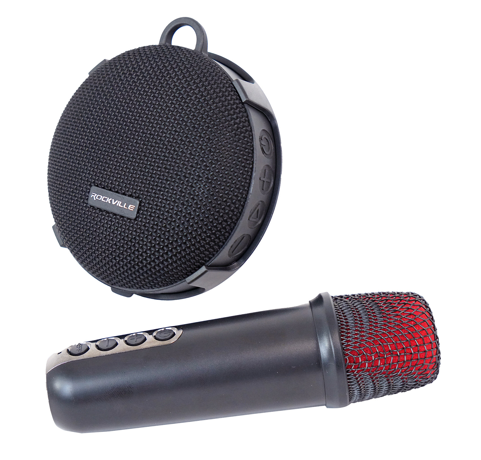Rockville K-GO Karaoke Waterproof Portable Bluetooth Speaker+Mic+Voice Changer