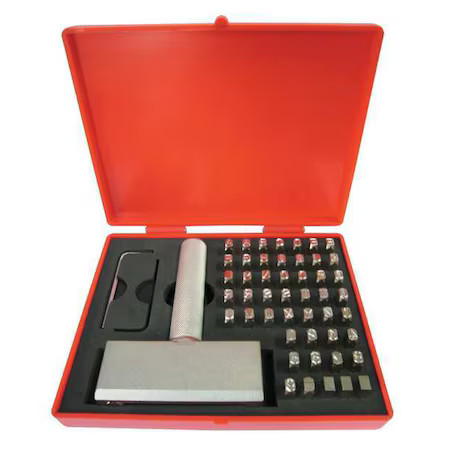 Stamp Holder, 3/16 In. H, Steel,  1F119