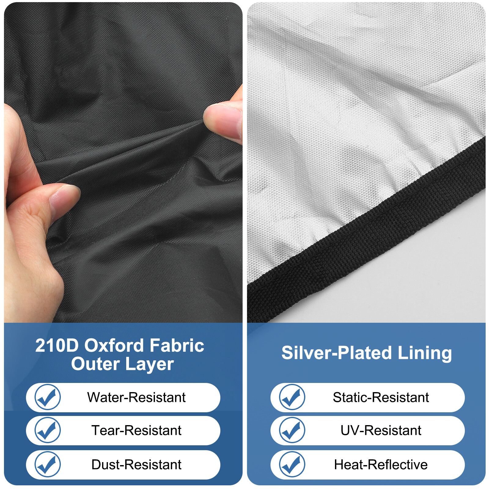 2PCS 210D Oxford Fabric Printer Dust Cover Waterproof Copier Protector w/ Handle