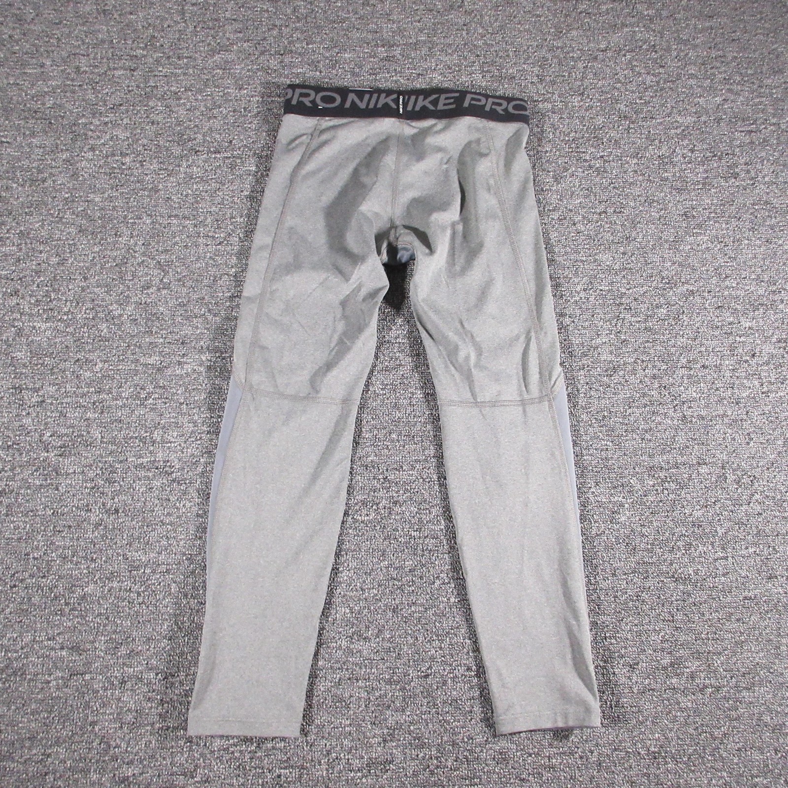 Nike Pro Dri-FIT Compression Pants Small Gray Logo Men’s Tight Athletic Tights