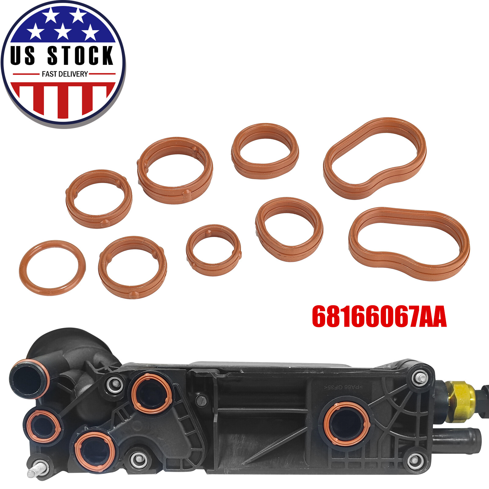 Engine Oil Cooler Filter Housing Gasket Kit For 2011-13 Dodge Jeep Chrysler 300